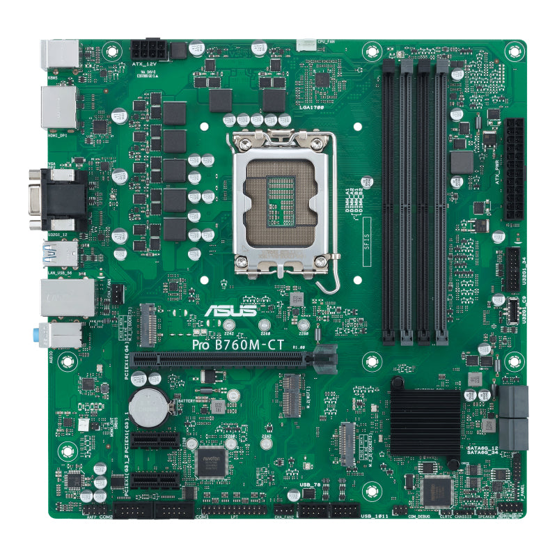 ASUS PRO B760M-CT-CSM LGA1700 mATX MB 4xDDR5 4xSATA 2xM.2