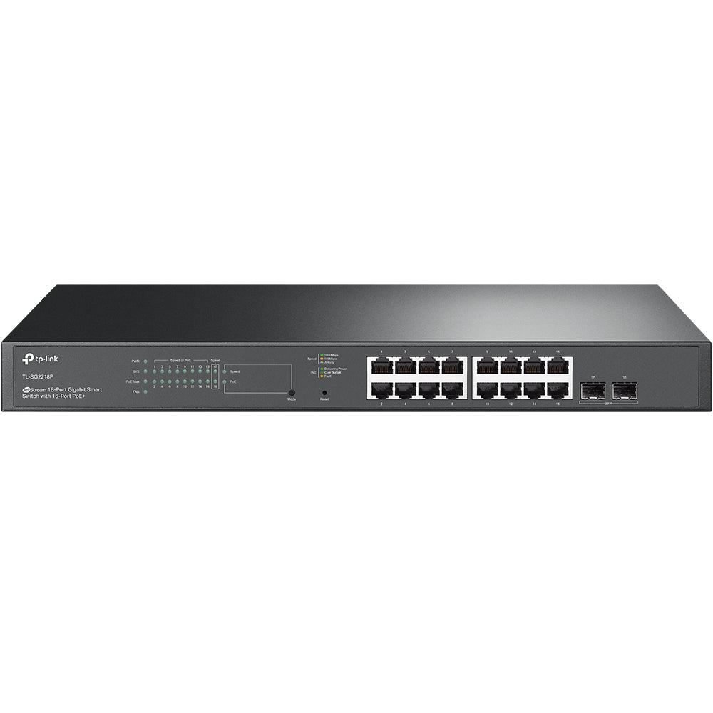 TP-Link JetStream TL-SG2218P commutateur réseau Géré L2/L2+ Gigabit Ethernet (10/100/1000) Connexion Ethernet, supportant l'alimentation via ce port (PoE) 1U No