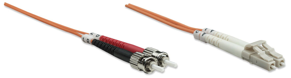 Intellinet 3m LC/ST câble de fibre optique OM1 Orange
