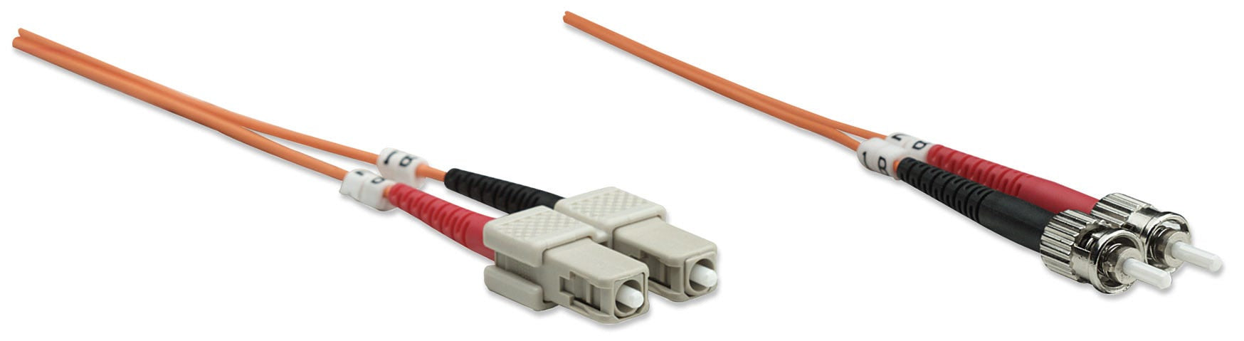 Intellinet 2m ST/SC câble de fibre optique OM1 Orange