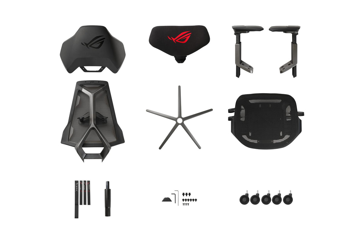 ASUS ROG Destrier Ergo Siege respirant Dossier en mesh