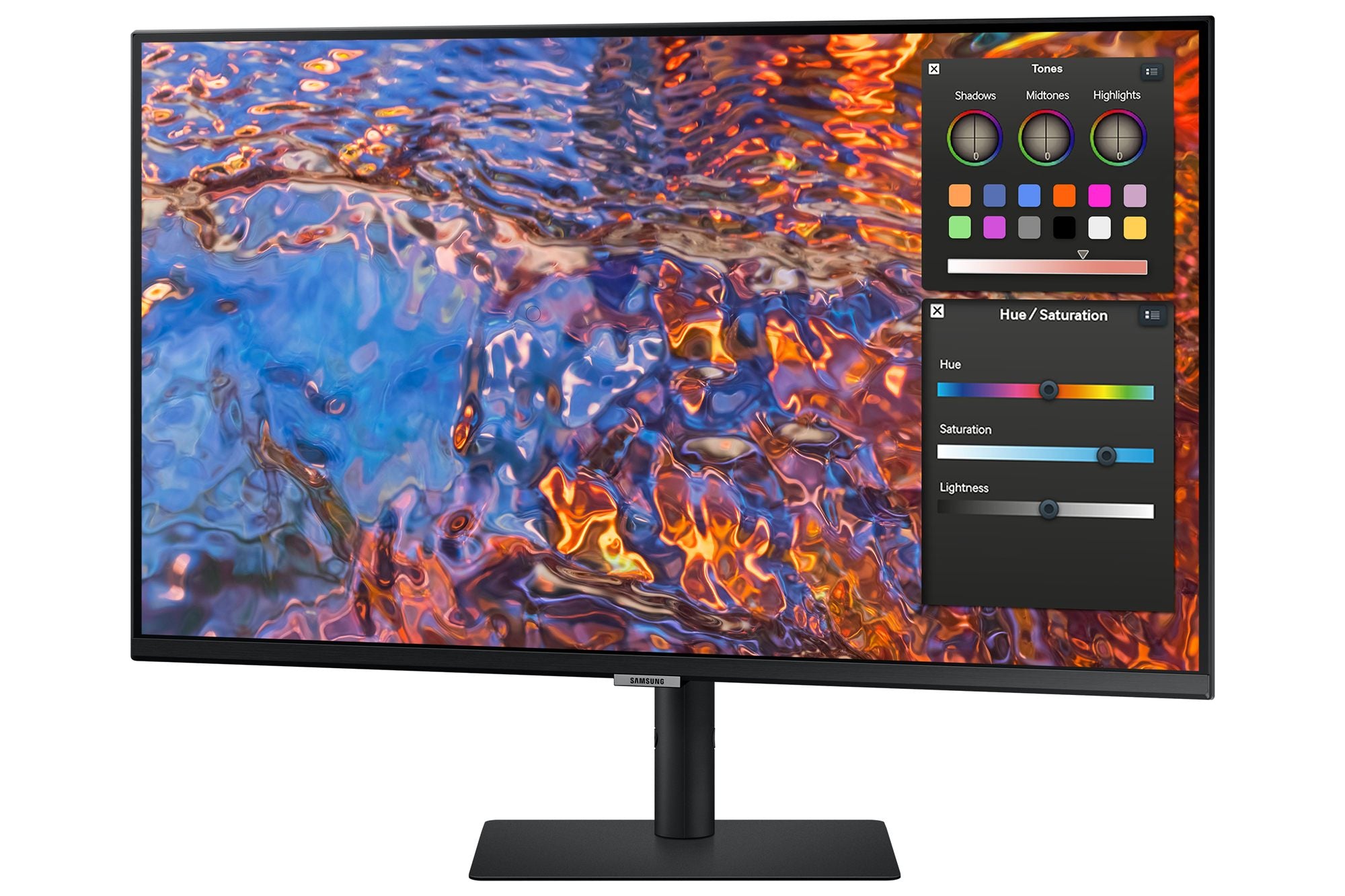 SAMSUNG LS32B800PXPXEN 32p 16:9 3840x2160 IPS 5ms HDR400 HAS/Swivel/Pivot/Tilt HDMI/DP/USB-C 90W/LAN USB3 Hub VESA 100