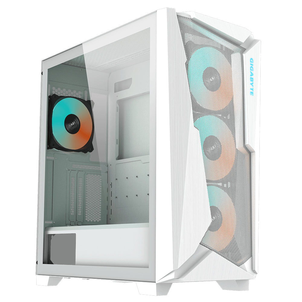 Gigabyte C301 GLASS WHITE unité centrale Midi Tower Blanc