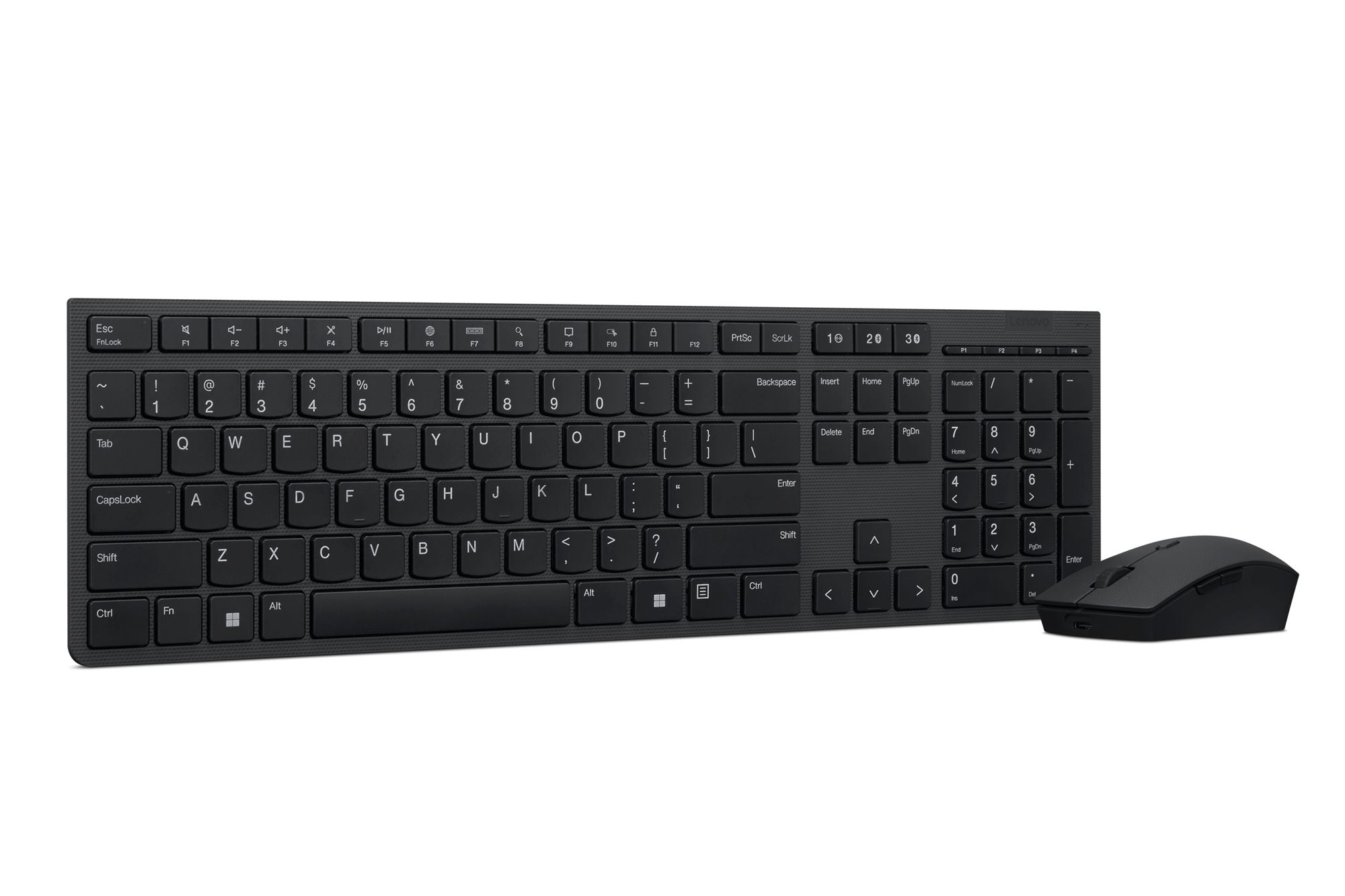 Lenovo 4X31K03931 clavier Souris incluse RF sans fil + Bluetooth Anglais américain Noir