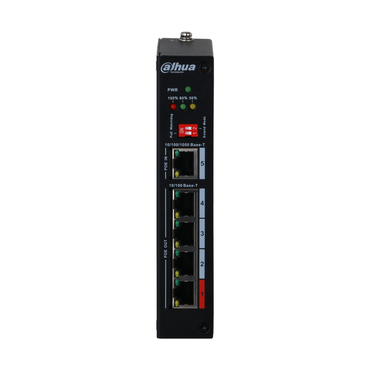 Dahua PFT1500 Extenseur PoE 5 ports avec 4 ports PoE Out et 1 port PoE In