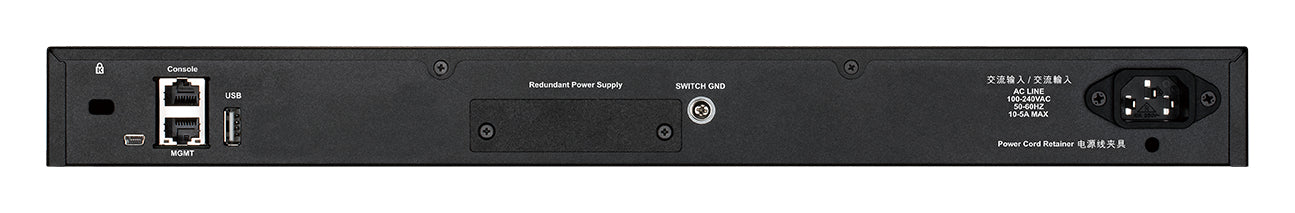 D-LINK Switch L3 Light 48 Gigabit PoE/PoE+ Ports & 2 10GBASE-T Ports & 4 10GbE SFP+ Ports 370W PoE Budget 740W with DPS-700