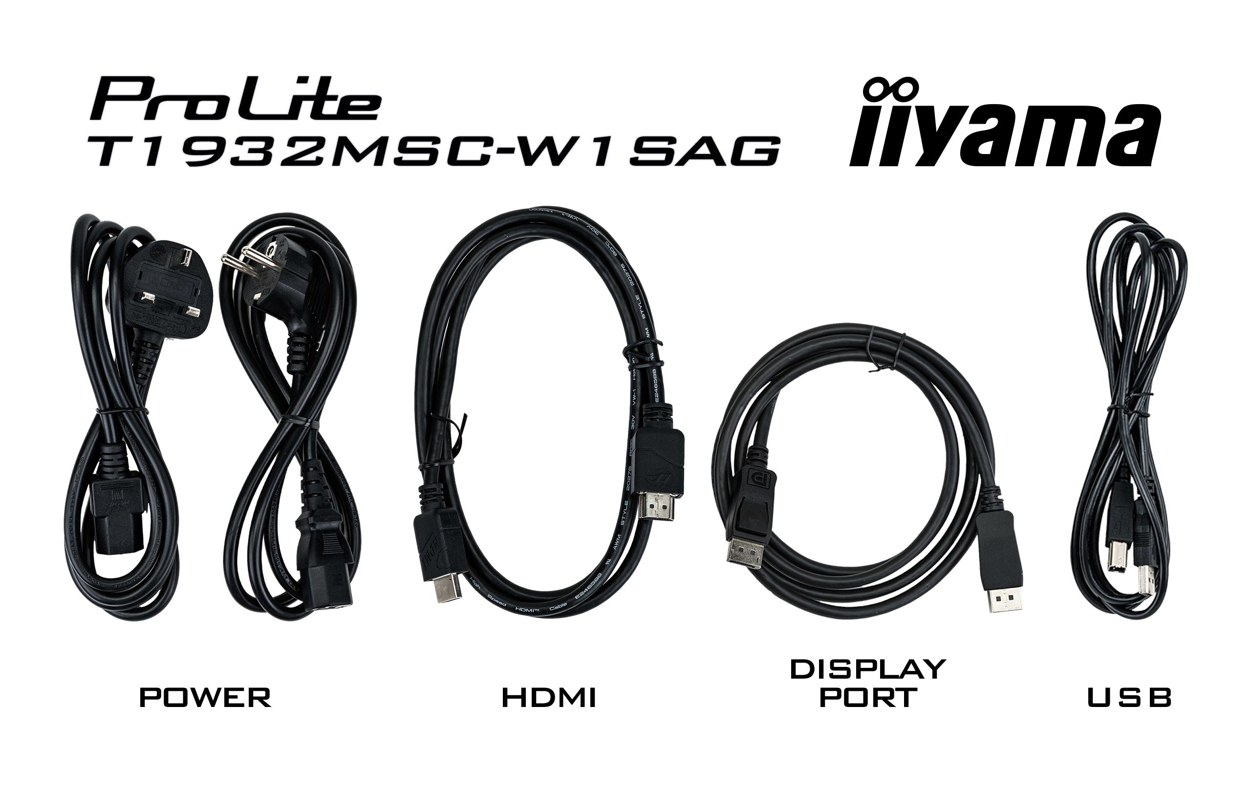"iiyama ProLite T1932MSC-W1SAG écran plat de PC 48,3 cm (19"") 1280 x 1024 pixels Full HD LED Écran tactile Dessus de table Blanc"