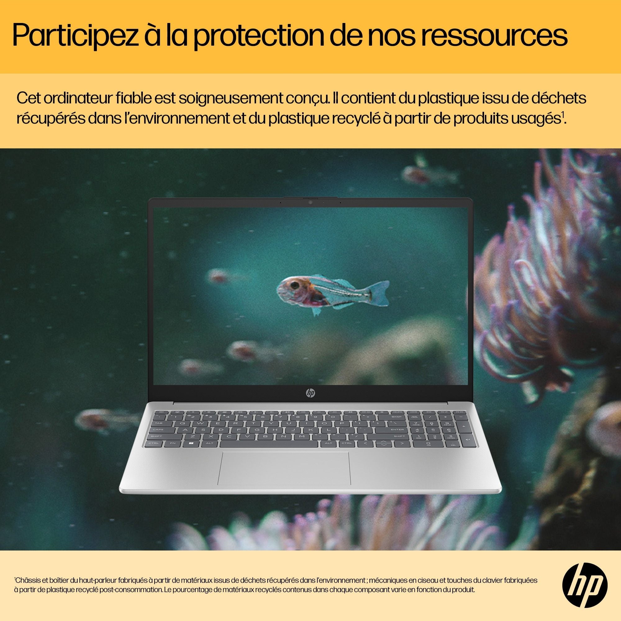Portable HP 15-fc0150nf AMD Ryzen5 7520U 16Go 1ToSSD AMD Radeon Graphics 15.6''