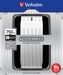 HDD2.5"/750GB USB3.0 Silver Traveller