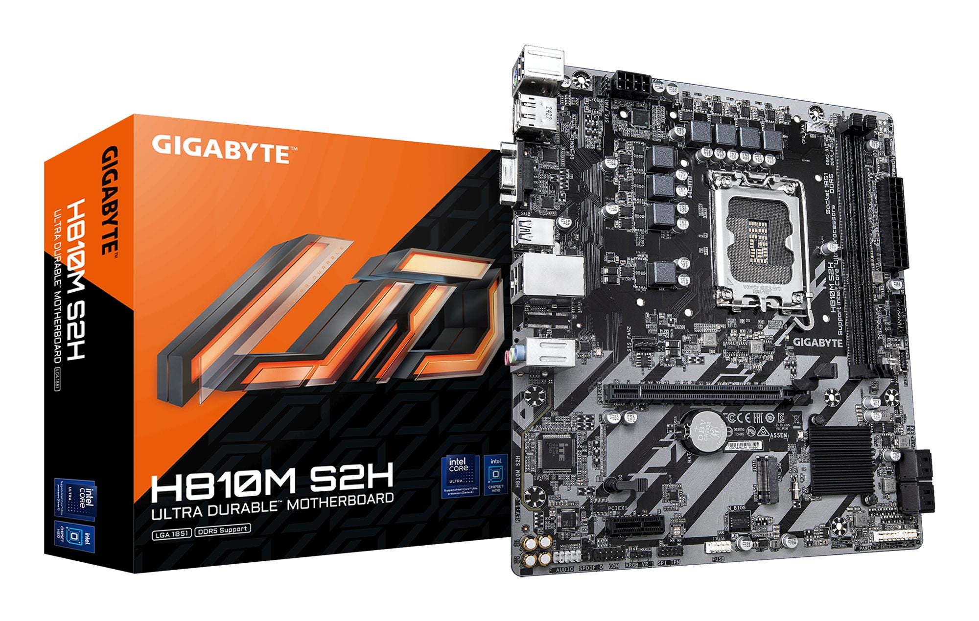GIGABYTE H810M S2H carte mere Intel H810 LGA 1851 (Socket V1) micro ATX