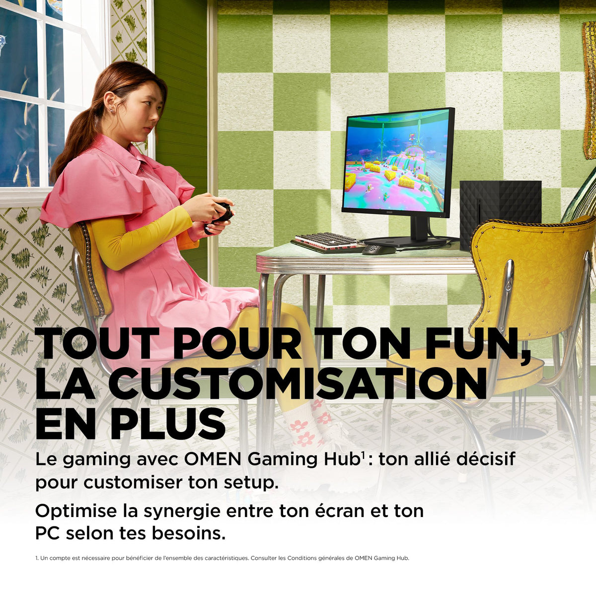 "OMEN by HP 27 inch FHD 165Hz Gaming Monitor - OMEN 27 écran plat de PC 68,6 cm (27"") 1920 x 1080 pixels Full HD LCD Noir"
