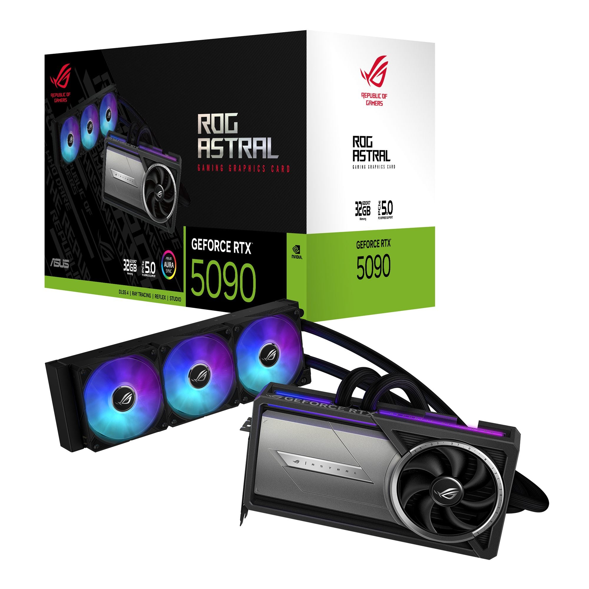 ASUS ROG ASTRAL LC RTX 5090 32Go GDDR7 GAMING 2xHDMI 2.1 3xDP 2.1b