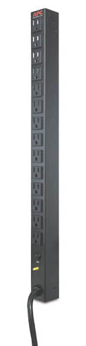 APC Power distribution strip rack-mountable AC 120V input NEMA L5-20 output connectors 14 NEMA 5-15 3.65m cord Black