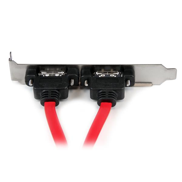 2 Port SATA to eSATA Slot Plate Bracket