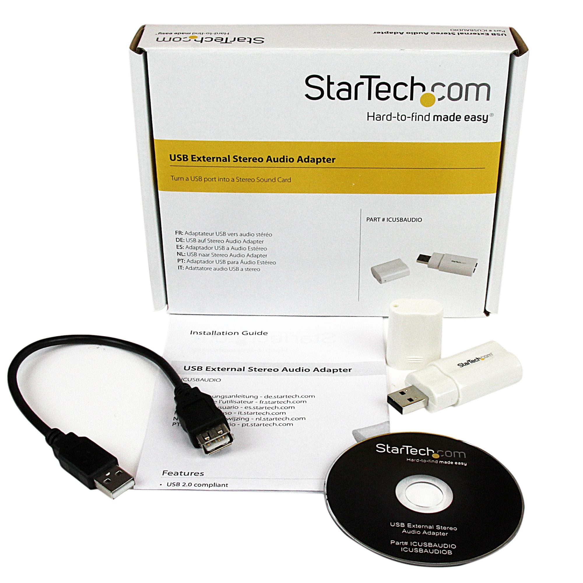 USB to Stereo Audio Adapter Converter