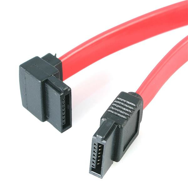 18in SATA to Left Angle SATA Cable