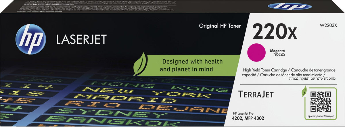 HP 220X Original Magenta LaserJet Toner Cartridge