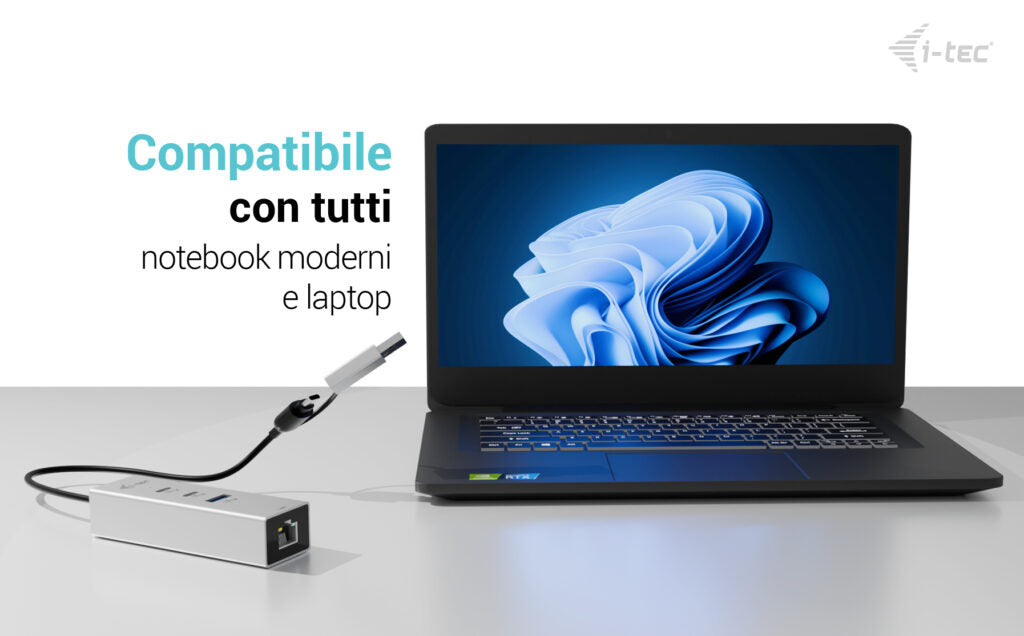 I-TEC USB-C/USB-A Metal HUB 3 2x USB-C Gen1 1x USB-A Gen1 1x 2.5GLAN