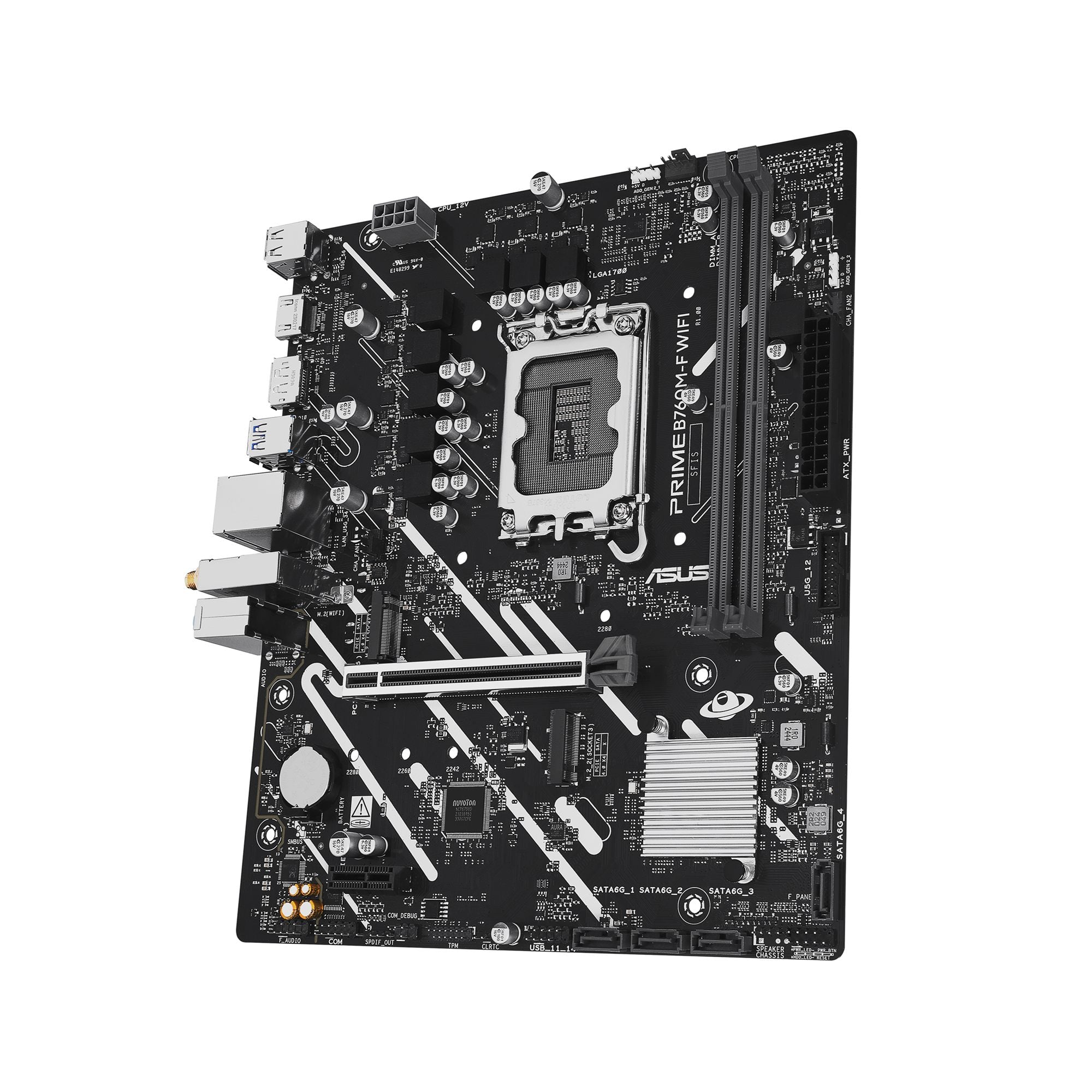 ASUS PRIME B760M-F WIFI LGA 1700 mATX motherboard DDR5 1xHDMI 1xDP 2xM.2 4xSATA