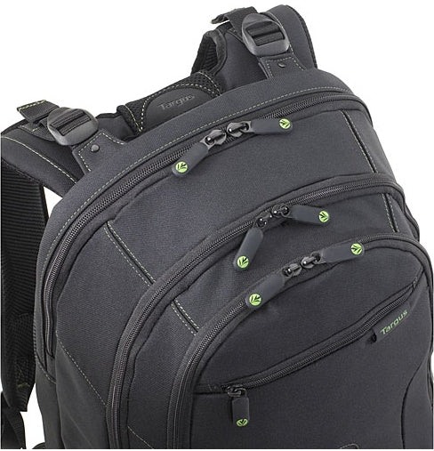 TARGUS Sac a Dos Jusqu a 15.6p ecologique noir Nylon Recycle P.E.T. 900D garantie a vie