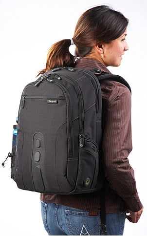 TARGUS Sac a Dos Jusqu a 15.6p ecologique noir Nylon Recycle P.E.T. 900D garantie a vie