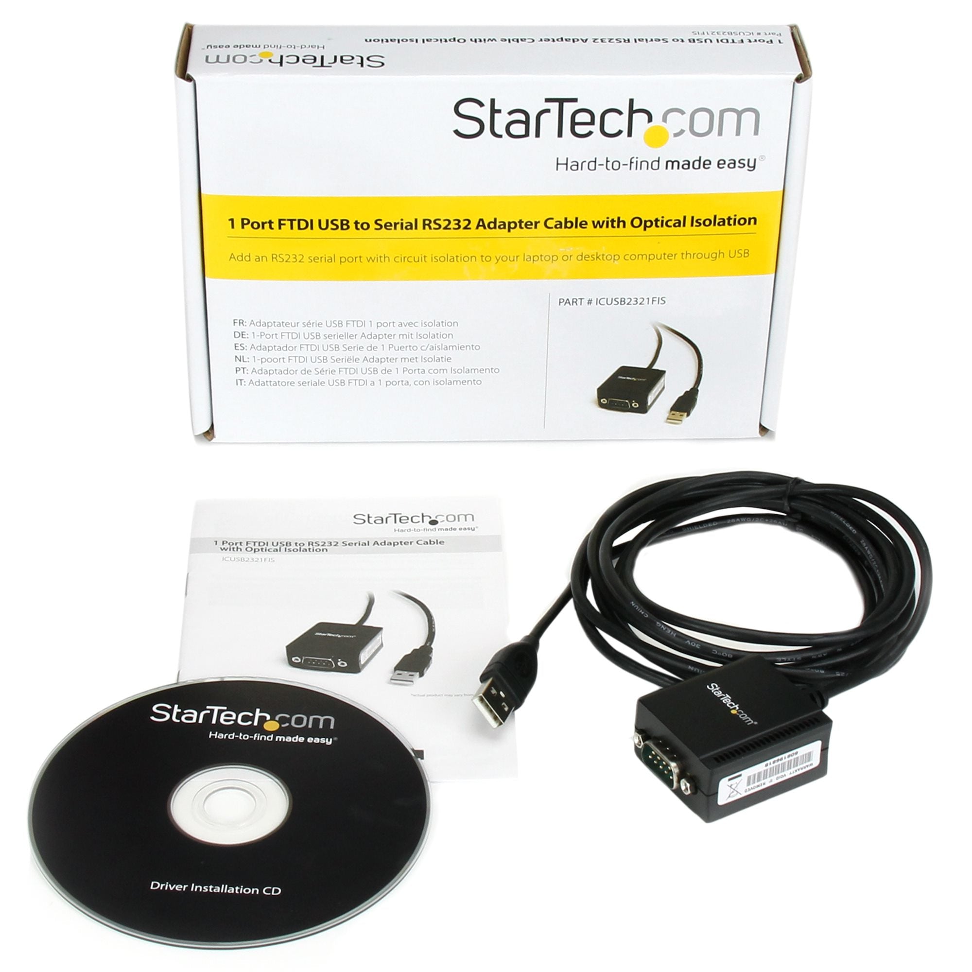 USB to Serial Adapter Cable w/Isolation