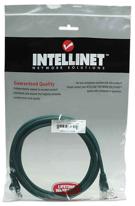 Intellinet RJ-45 M/M, 1m câble de réseau Vert Cat5e U/UTP (UTP)