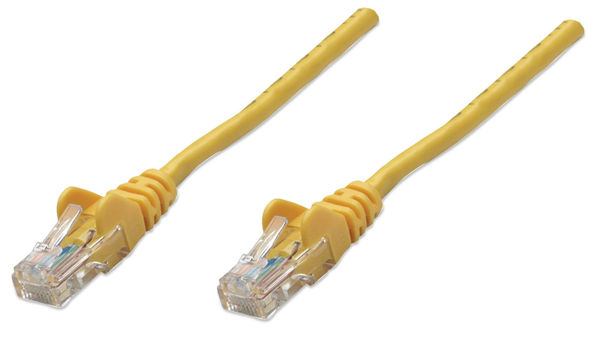 Intellinet RJ-45, M/M, 1m câble de réseau Jaune Cat5e U/UTP (UTP)