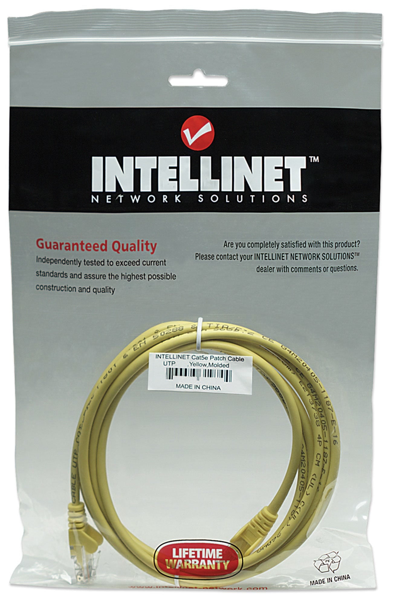 Intellinet 319850 Patchcord UTP 5m C5 jaune