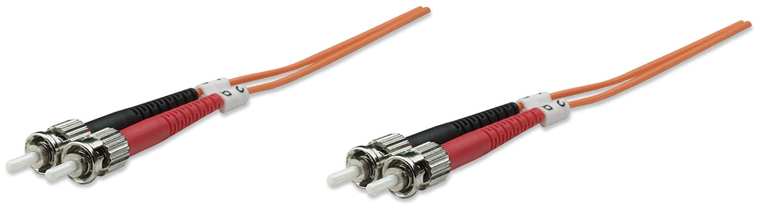 Intellinet 1.0m ST M/M câble de fibre optique 1 m OM2 Orange
