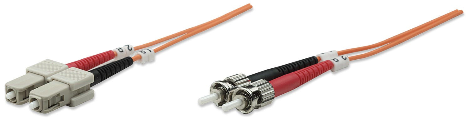 Intellinet 1.0m ST-SC M/M câble de fibre optique 1 m OM2 Orange
