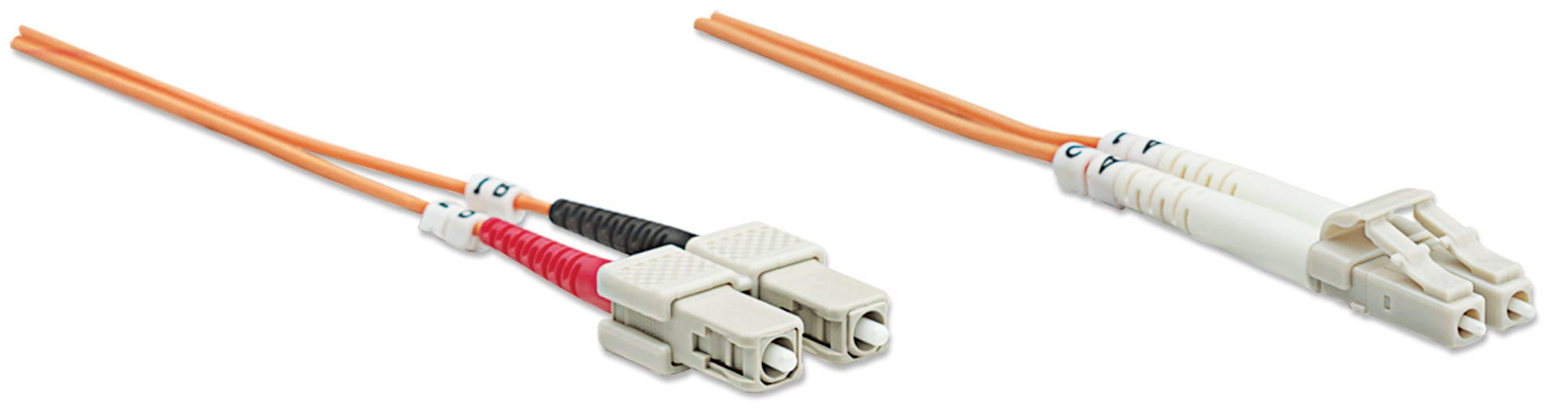 Intellinet 5.0m LC-SC M/M câble de fibre optique 5 m OM2 Orange