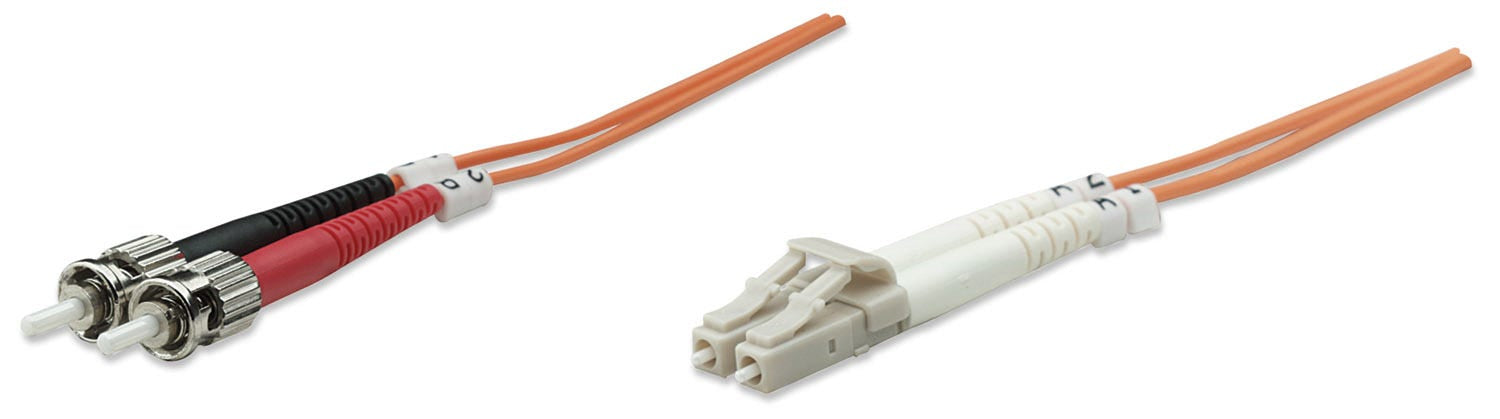 Intellinet 3.0m LC-ST M/M câble InfiniBand et a fibres optiques 3 m Orange
