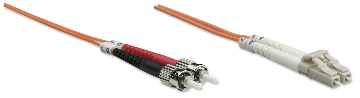 Intellinet 3.0m LC-ST M/M câble InfiniBand et a fibres optiques 3 m Orange