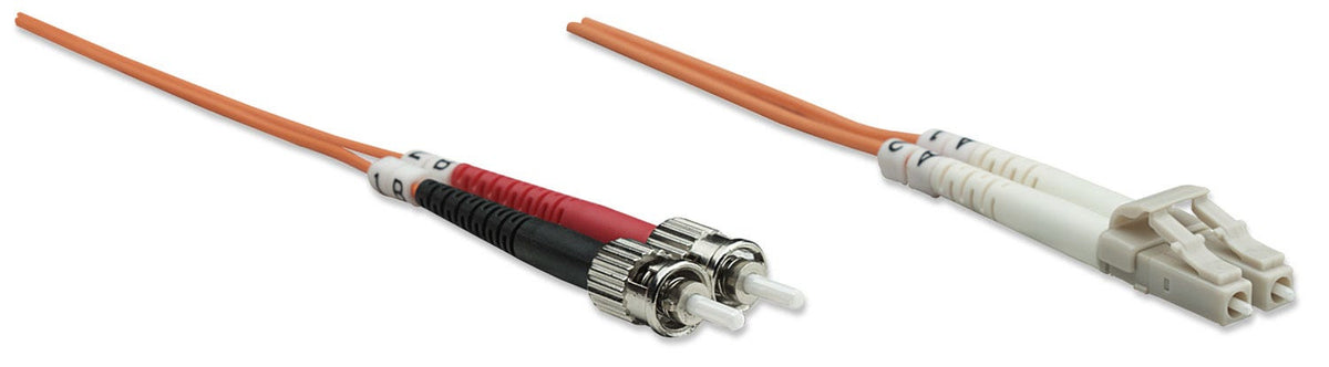 Intellinet 5.0m LC-ST M/M câble de fibre optique 5 m OM2 Orange