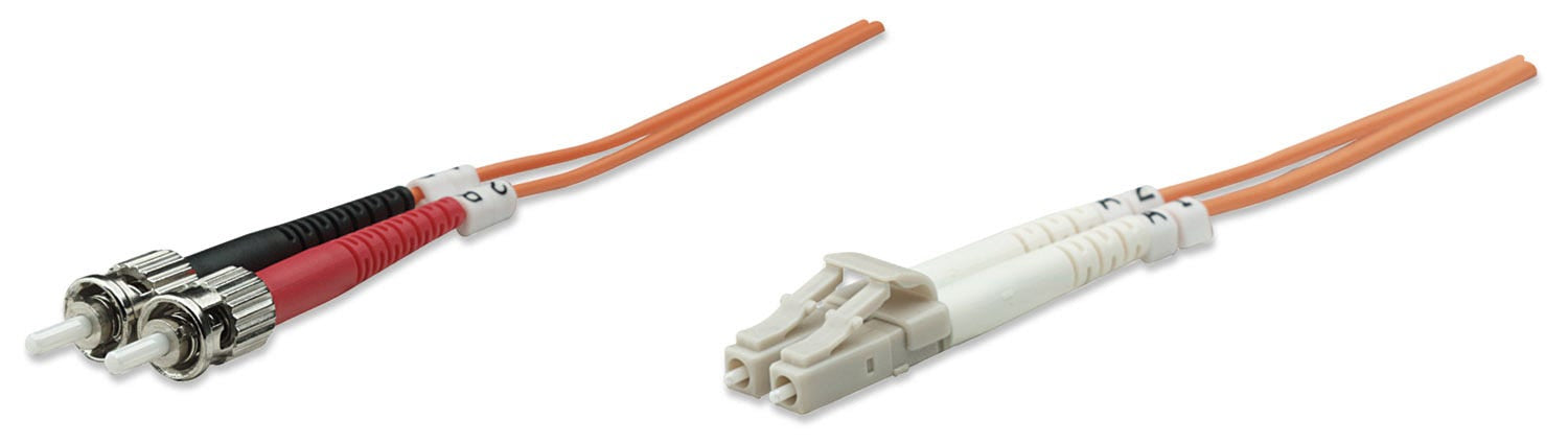 Intellinet 5.0m LC-ST M/M câble de fibre optique 5 m OM2 Orange