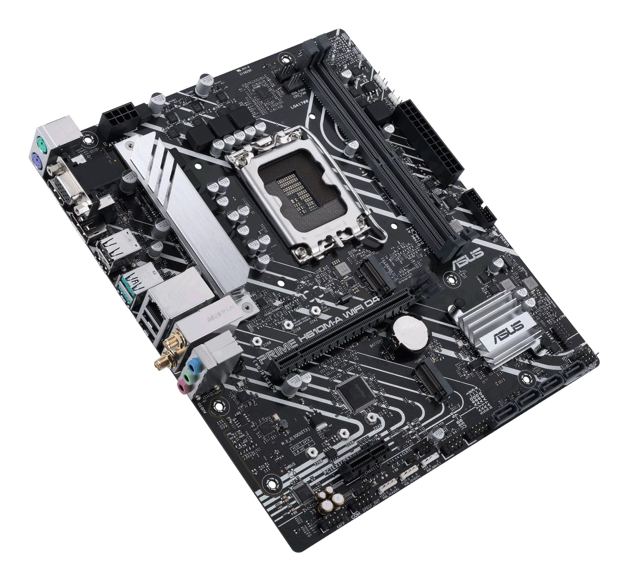 ASUS PRIME H610M-A WIFI D4 Intel H610 LGA 1700 2DDR4 1xPCIe 4.0 x16 2xM.2 4xSATA 6Gb/s 4xUSB 3.2 microATX MB