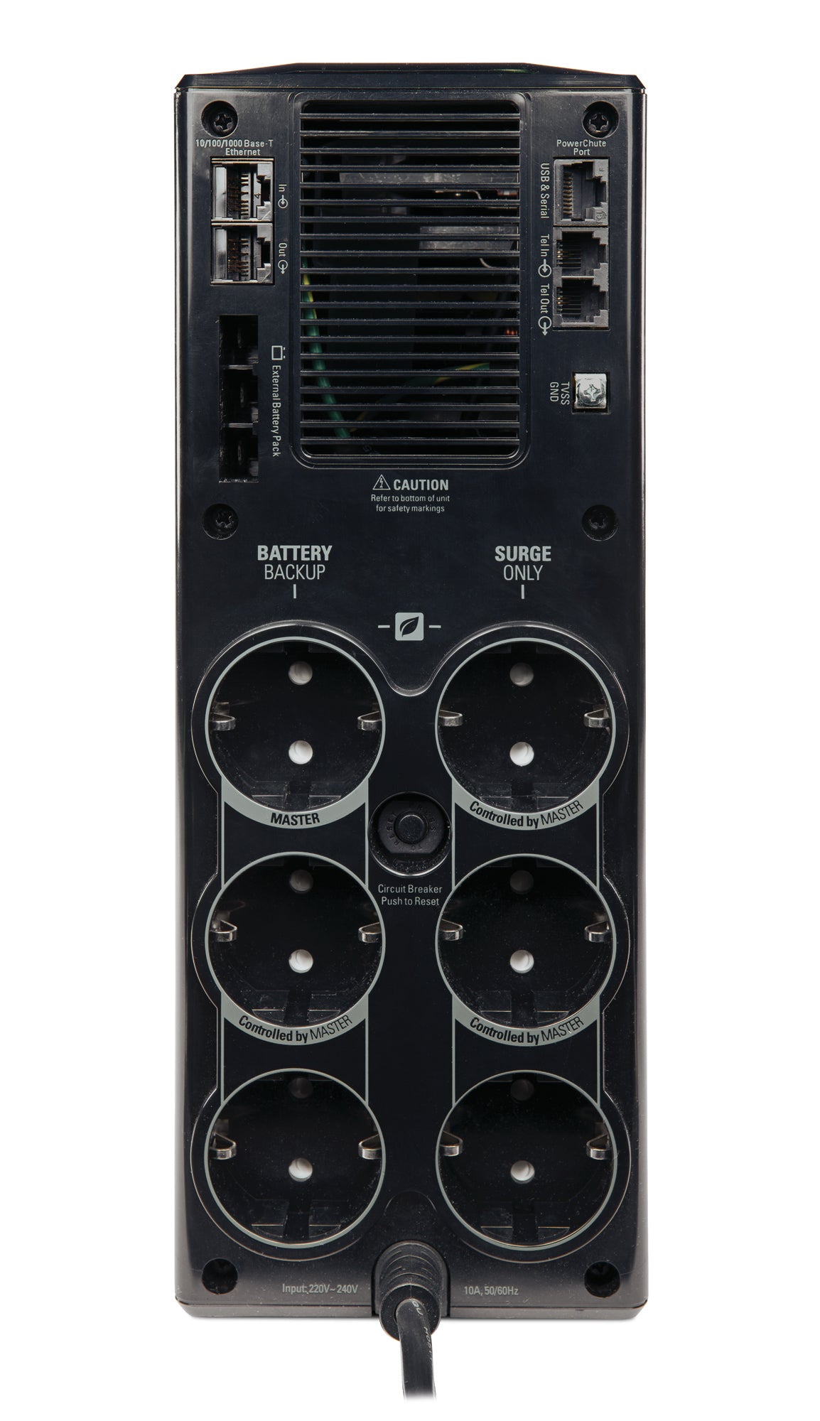 APC Back-UPS Pro 1500 UPS AC 230V 865Watt 1500VA USB output connectors 6