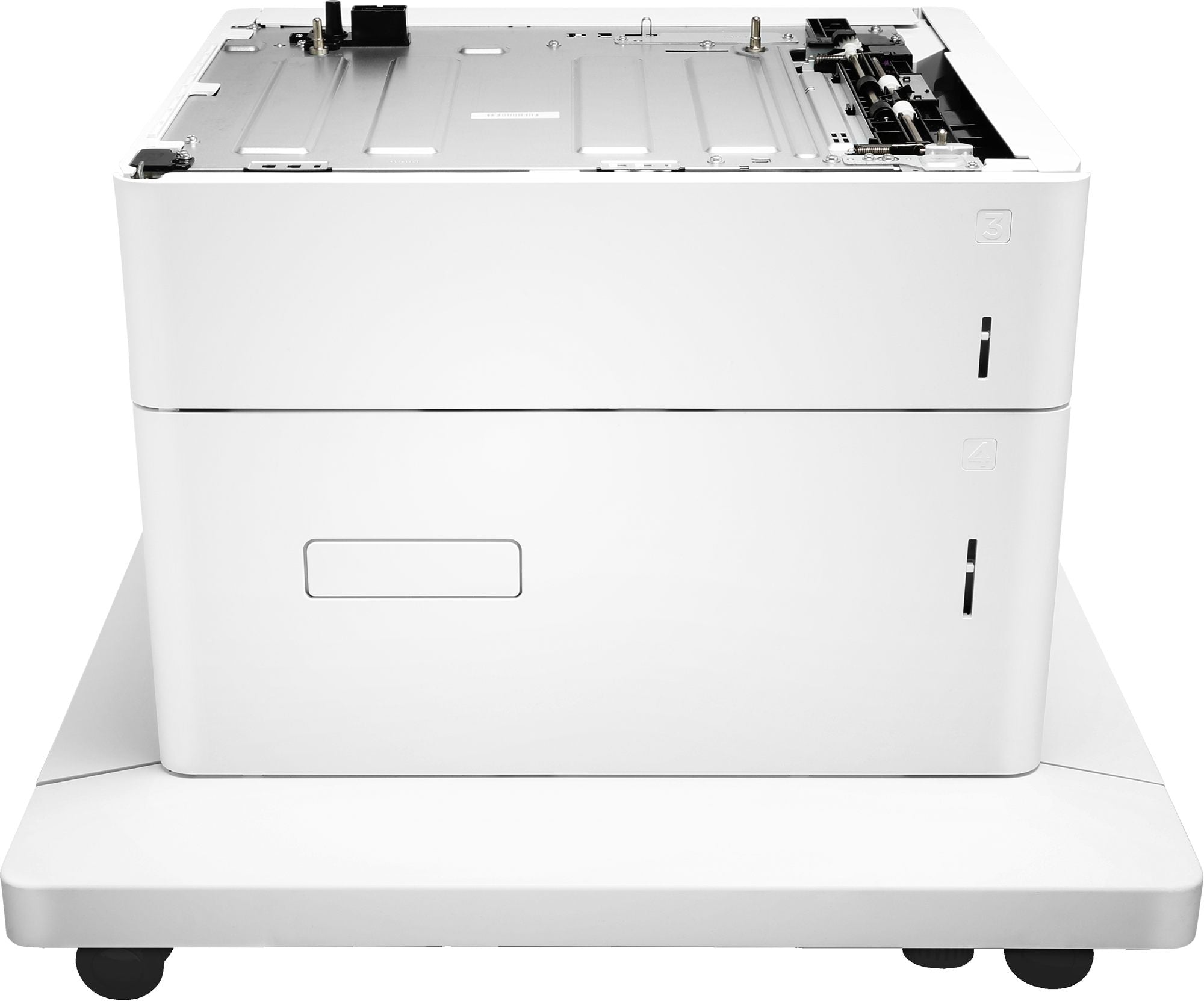 HP Bac 550 feuilles et Bac Haute Capacite 2 000 feuilles et support