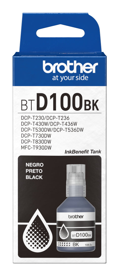BTD100BK INK BOTTLE prints 7.500 pages