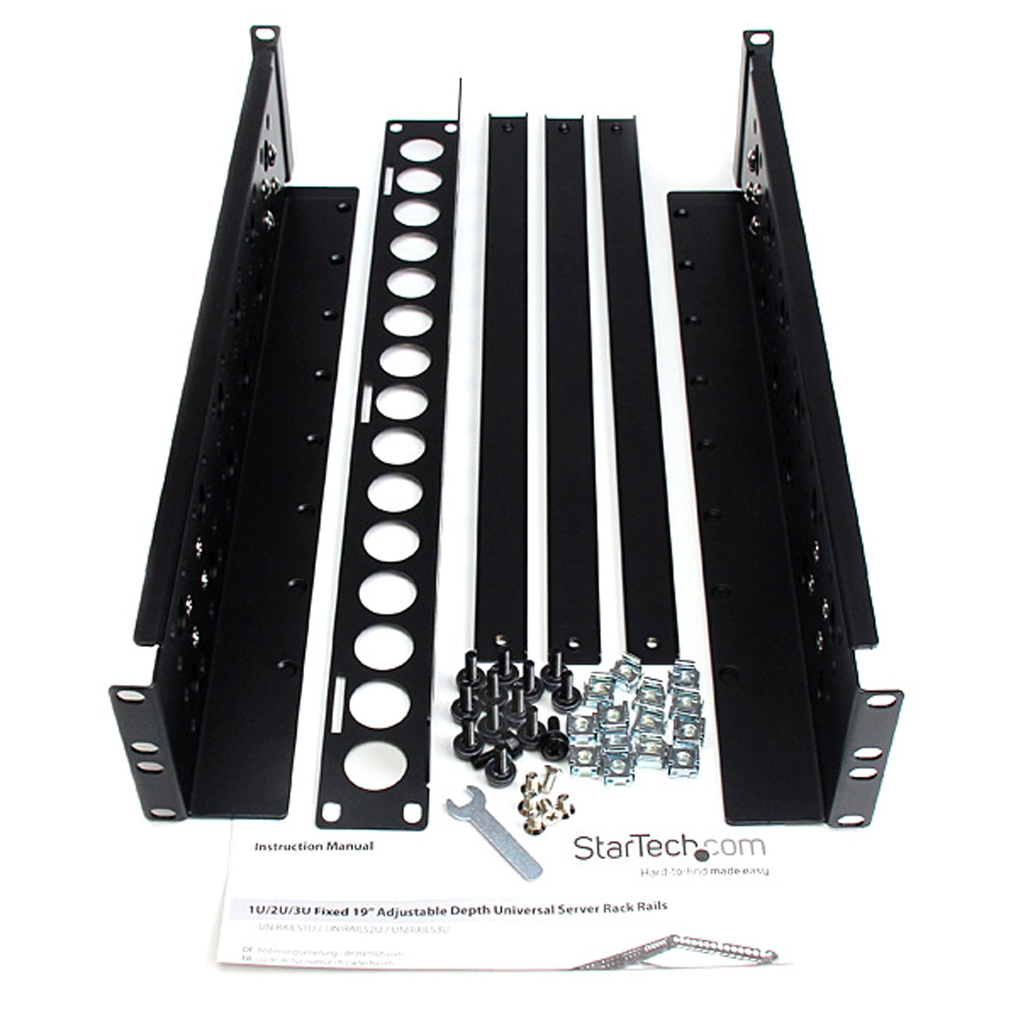 Staffe Universali regolabili Rack 19" 2U