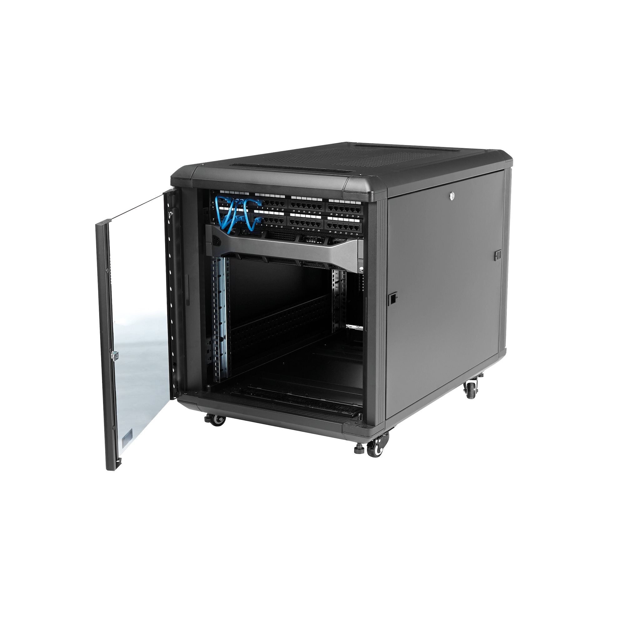 12U 36in Knock-Down Server Rack Cabinet