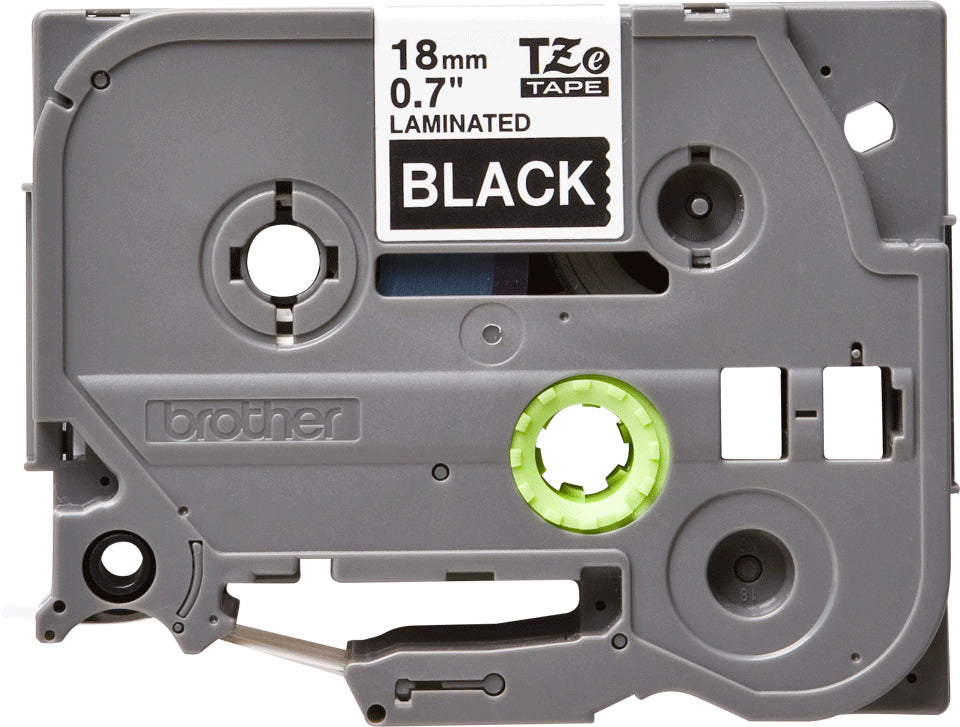 Tape/18mm white on black f P-Touch