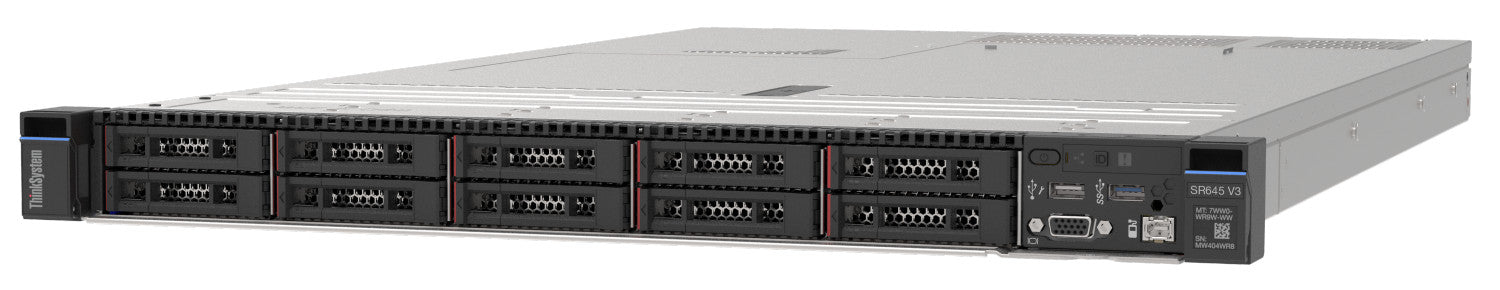 LENOVO ISG ThinkSystem SR645 V3 1xAMD EPYC 9135 16C 3.6GHz 200W 1x32Go 2Rx8 940-8i 4Go Flash PCIe Gen4 12Go Adapter 2x750W XCC Stand