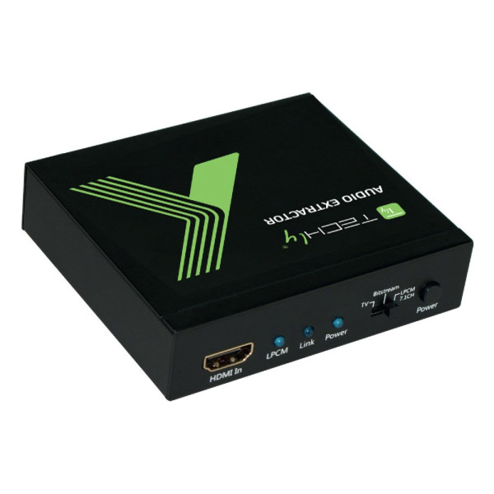 Techly IDATA HDMI-EA74K Extracteur audio SPDIF 5.1CH, analogique 3.5mm 7.1CH HDMI 4K30Hz