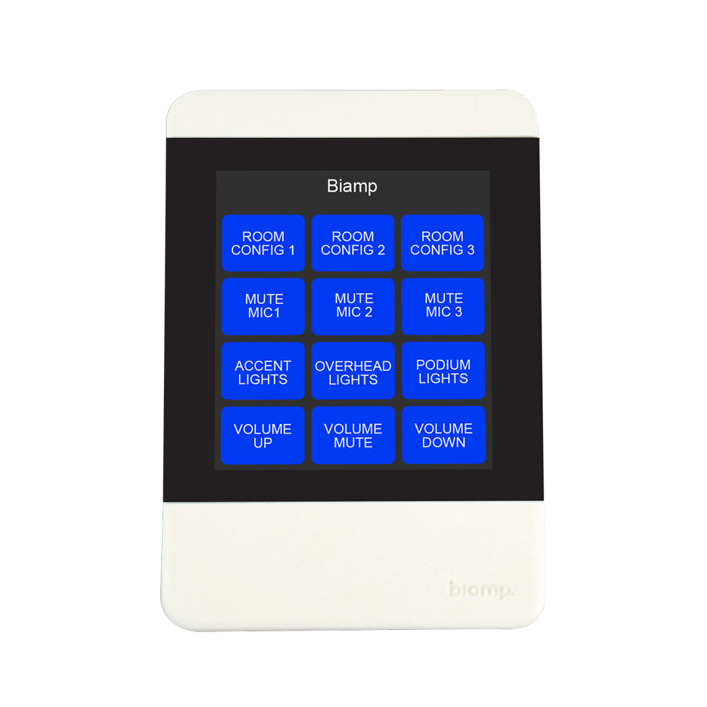 Biamp Touchenabled control pad White