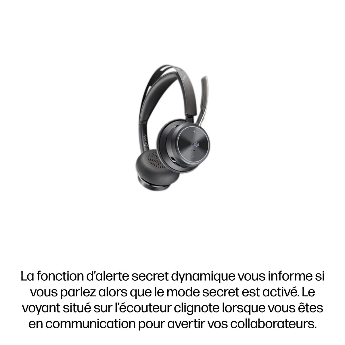 HP Poly Voyager Focus 2 Microsoft Teams Certified USB-C-C Headset +USB-C/A Adapter +Charging Stand Sans fil Arceau Bureau/Centre d'appels Bluetooth Socle de cha