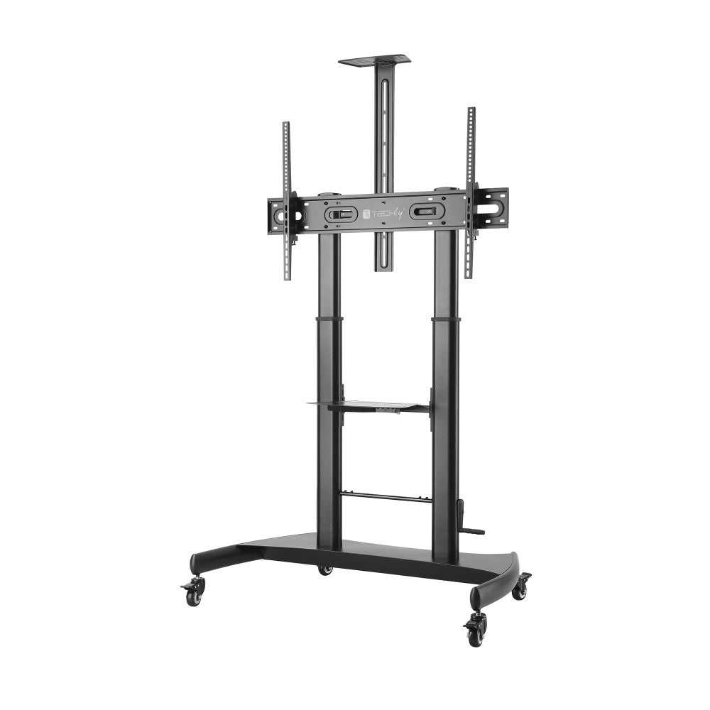 "Techly ICA-TR36 Support TV mobile 60-100"" 100kg Réglage de hauteur fluide"
