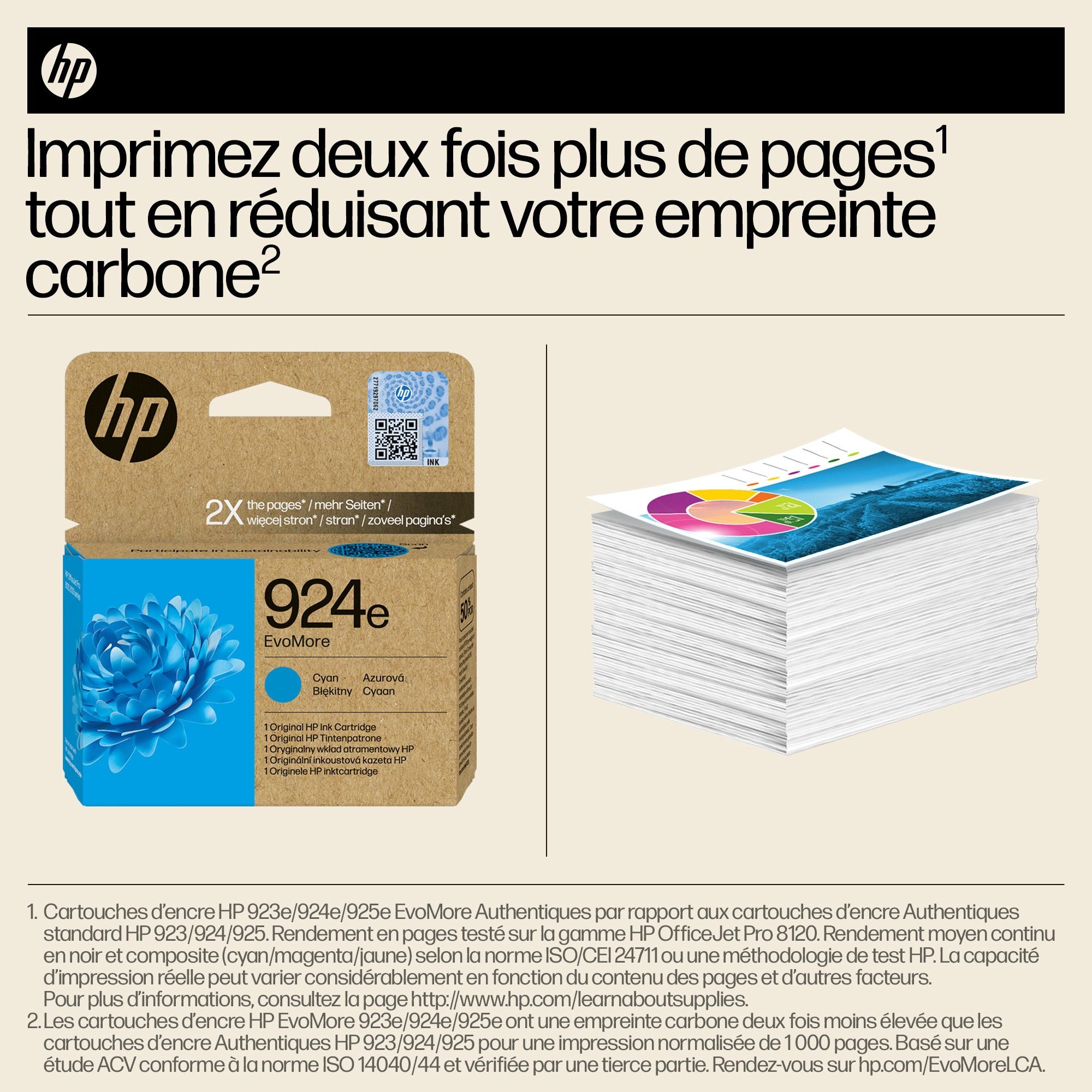 HP 924e EvoMore Cyan Original Ink Cartridge