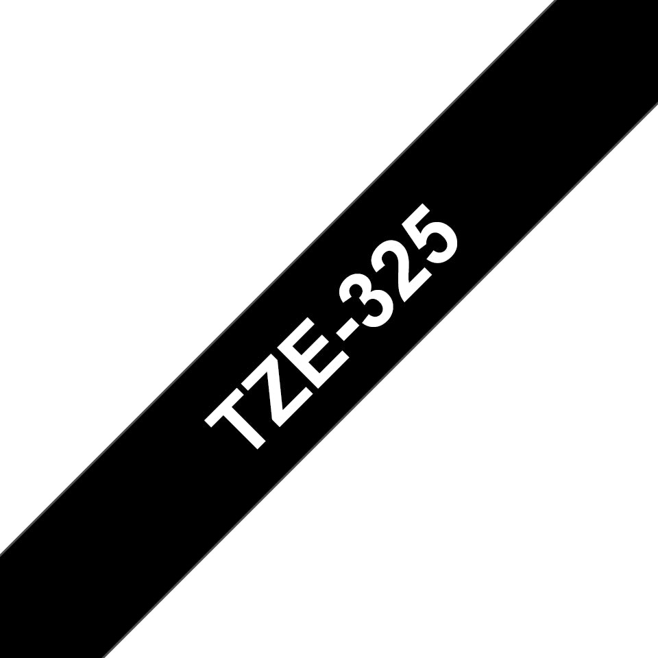 Ribbon/white on black 9mm